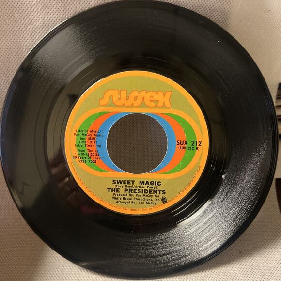 PRESIDENTS-NORTHERN SOUL 45 SWEET MAGIC/TRIANGLE OF LOVE VG++ ULTRASONIC CLEAN! - Picture 2 of 5